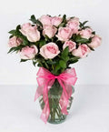 Jarrón 24 Rosas Rosa