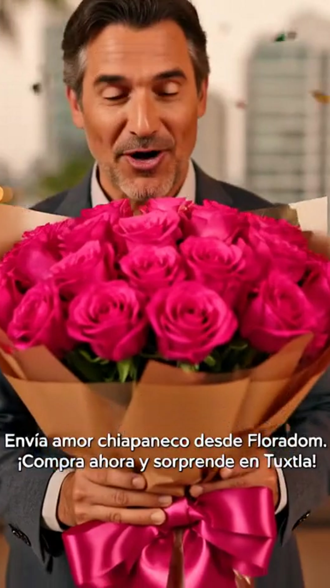 Ramo de Girasoles que Iluminan Su Día: Explosión de Sol y Naranja 🌞💛 Floradom"